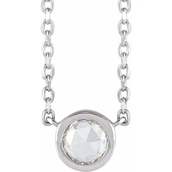 Rose-Cut Bezel-Set Necklace James & Williams Jewelers Berwyn, IL
