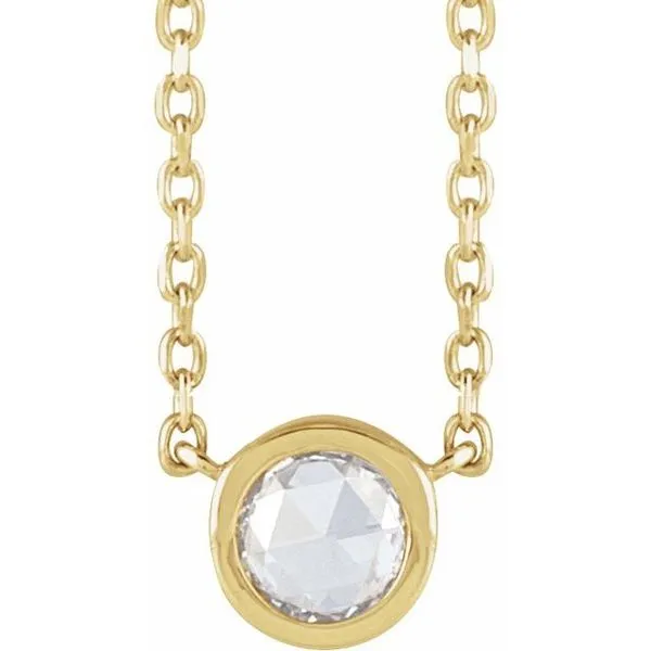 Rose-Cut Bezel-Set Necklace Hopman Jewelers Elkhart, IN