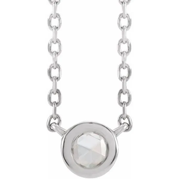 Rose-Cut Bezel-Set Necklace Hopman Jewelers Elkhart, IN