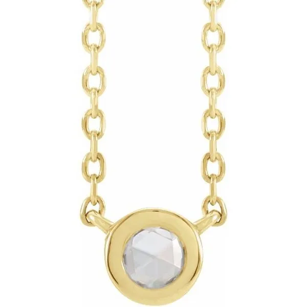 Rose-Cut Bezel-Set Necklace Rasmussen Jewelers Spanish Fork, UT