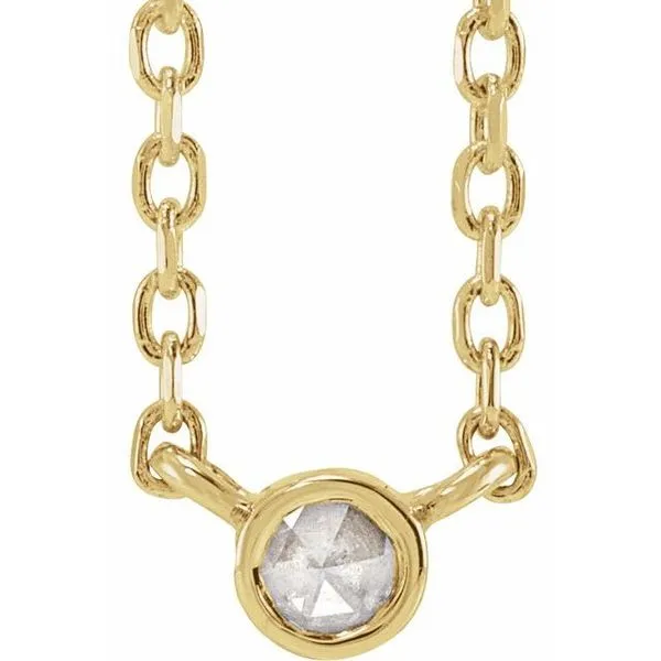 Rose-Cut Bezel-Set Necklace Hopman Jewelers Elkhart, IN