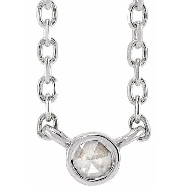Rose-Cut Bezel-Set Necklace J. Meredith Jewelers Delafield, WI
