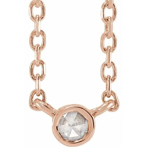 Rose-Cut Bezel-Set Necklace James & Williams Jewelers Berwyn, IL