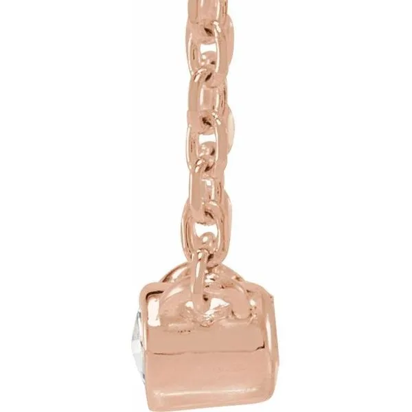 Rose-Cut Bezel-Set Necklace Image 2 Hopman Jewelers Elkhart, IN