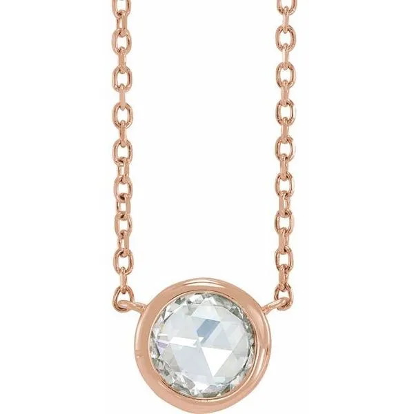 Rose-Cut Bezel-Set Necklace Hopman Jewelers Elkhart, IN