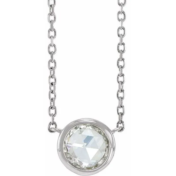 Rose-Cut Bezel-Set Necklace James & Williams Jewelers Berwyn, IL