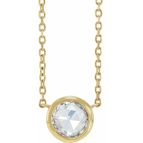 Rose-Cut Bezel-Set Necklace Rasmussen Jewelers Spanish Fork, UT