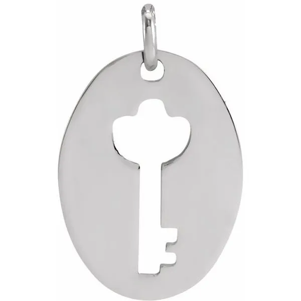 Pierced Key Silhouette Pendant James & Williams Jewelers Berwyn, IL