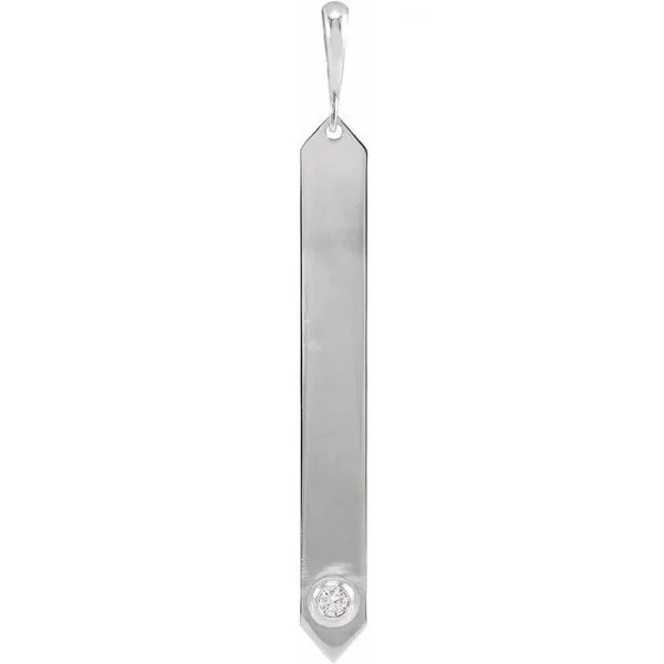 Engravable Bar Pendant Henry B. Ball Jewelers Canton, OH
