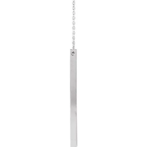 Engravable Bar Necklace Image 3 Diny's Jewelers Middleton, WI