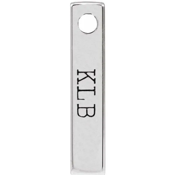 Engravable Bar Pendant Image 5 Diny's Jewelers Middleton, WI