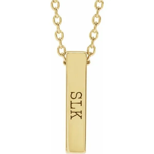 Engravable Bar Necklace Image 4 Colonial Jewelers of Easton Easton, MD