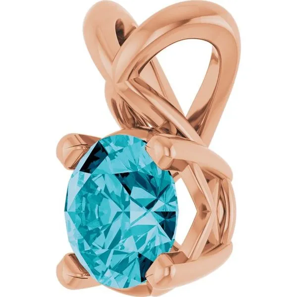 Solitaire Pendant Image 2 J. Meredith Jewelers Delafield, WI