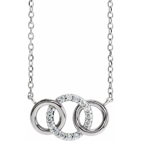 Interlocking Circle Necklace Delfine's Jewelry Charleston, WV