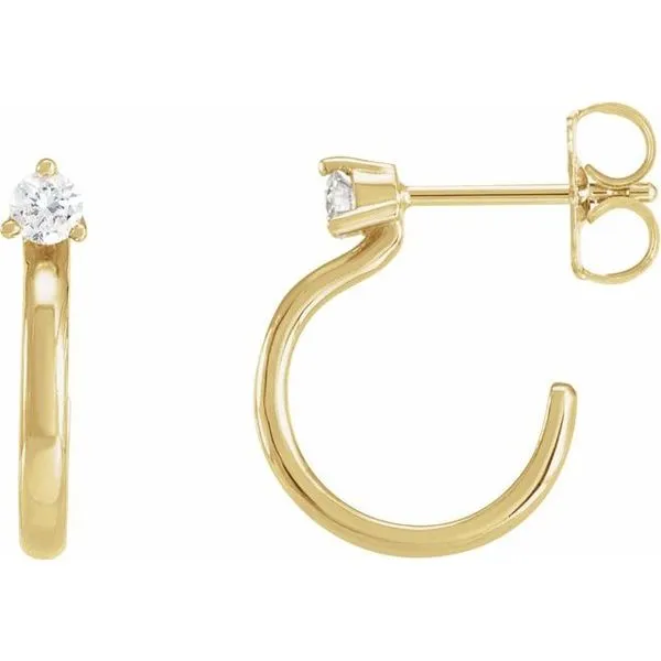 Accented Hoop Earrings J. Meredith Jewelers Delafield, WI