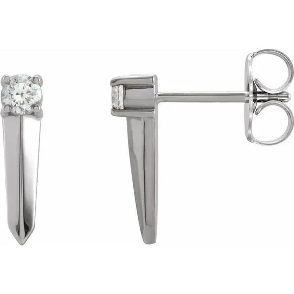 Knife-Edge Bar Earrings James & Williams Jewelers Berwyn, IL
