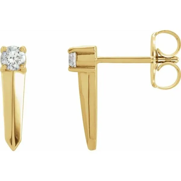 Knife-Edge Bar Earrings Hopman Jewelers Elkhart, IN