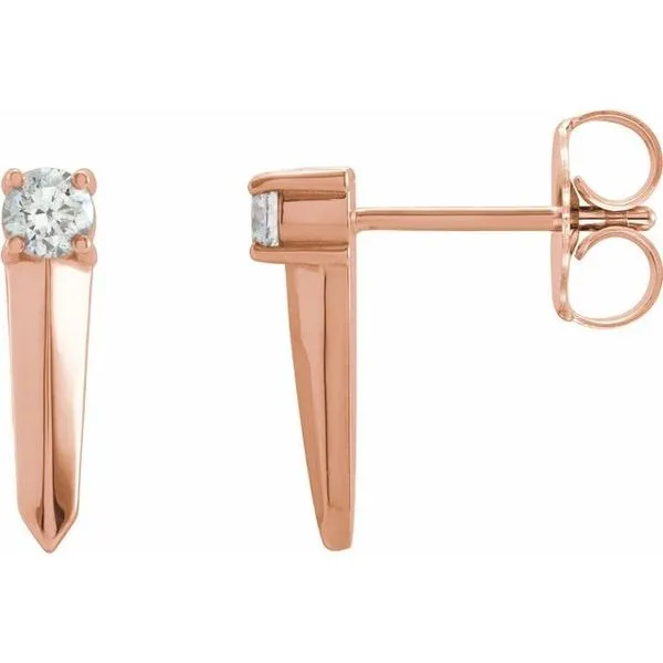 Knife-Edge Bar Earrings James & Williams Jewelers Berwyn, IL