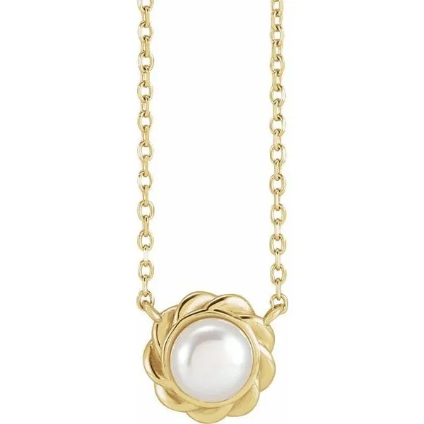 Pearl Halo-Style Necklace J. Meredith Jewelers Delafield, WI