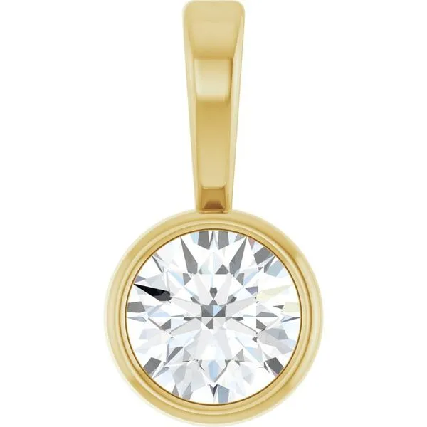 Bezel-Set Solitaire Pendant James & Williams Jewelers Berwyn, IL