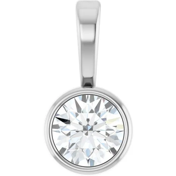 Bezel-Set Solitaire Pendant Hopman Jewelers Elkhart, IN
