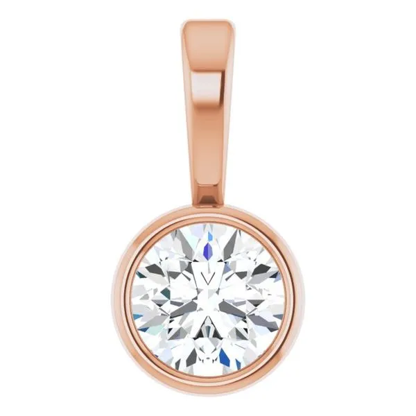 Bezel-Set Solitaire Pendant James & Williams Jewelers Berwyn, IL