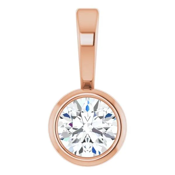 Bezel-Set Solitaire Pendant James & Williams Jewelers Berwyn, IL