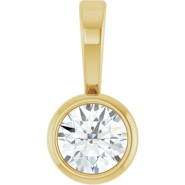 Bezel-Set Solitaire Pendant James & Williams Jewelers Berwyn, IL