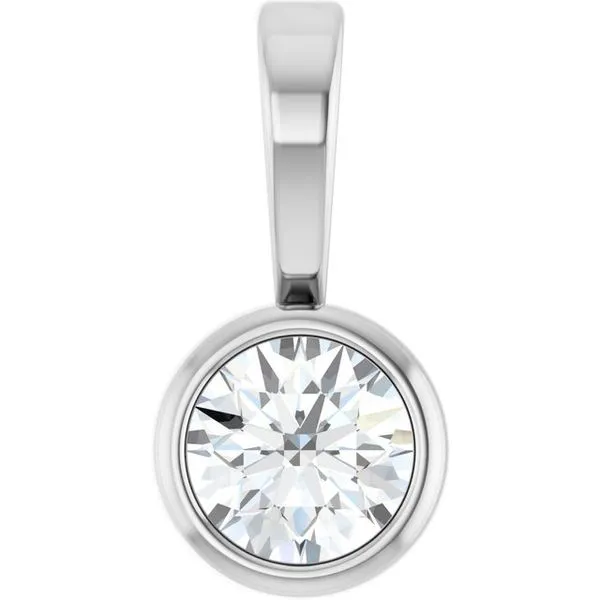 Bezel-Set Solitaire Pendant James & Williams Jewelers Berwyn, IL