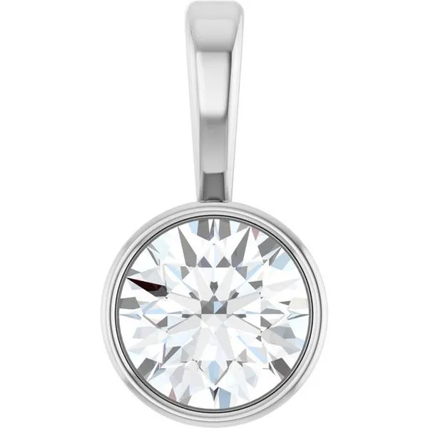 Bezel-Set Solitaire Pendant James & Williams Jewelers Berwyn, IL