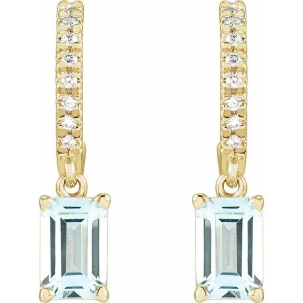 French-Set Dangle Hoop Earrings Image 2 Hart's Jewelers Grants Pass, OR