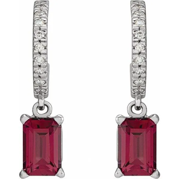 French-Set Dangle Hoop Earrings Image 2 Hart's Jewelers Grants Pass, OR