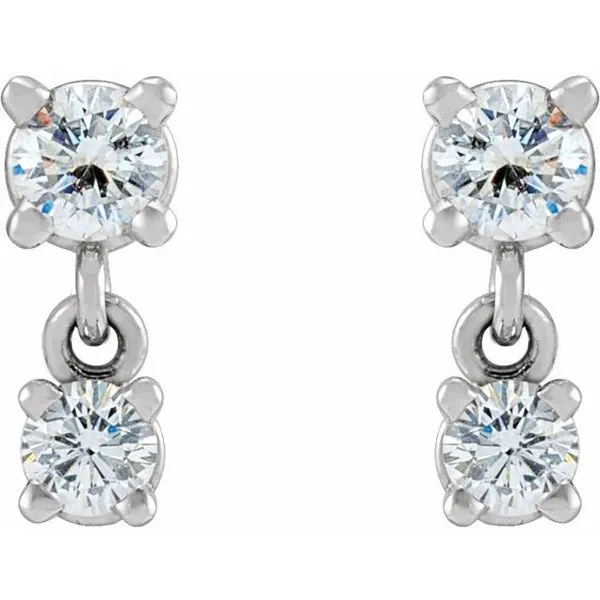 Two-Stone Earrings Image 2 Hart's Jewelers Grants Pass, OR