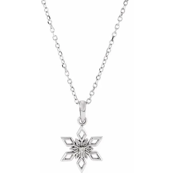 Snowflake Necklace James & Williams Jewelers Berwyn, IL
