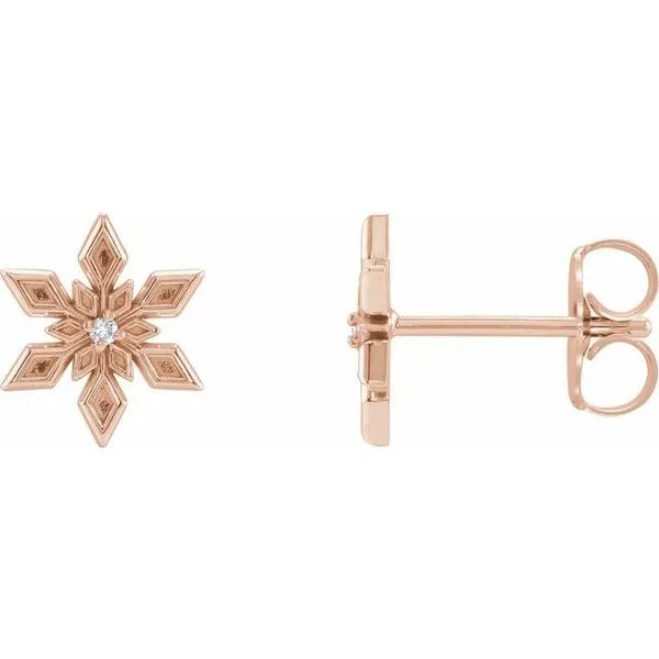 Snowflake Earrings Hopman Jewelers Elkhart, IN