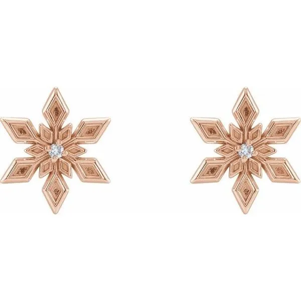 Snowflake Earrings Image 2 Rasmussen Jewelers Spanish Fork, UT