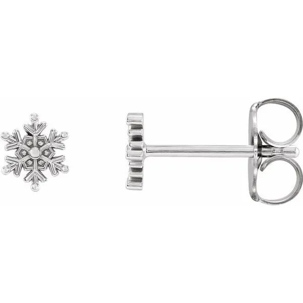 Petite Snowflake Earrings James & Williams Jewelers Berwyn, IL