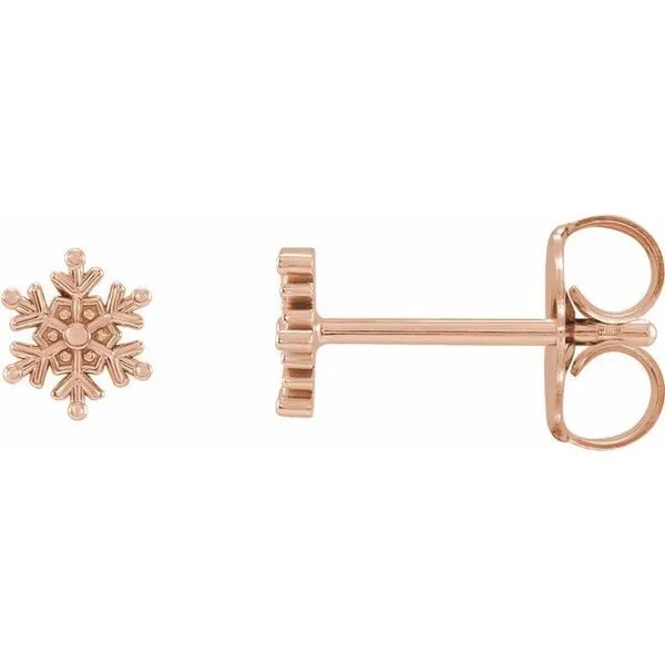 Petite Snowflake Earrings Hopman Jewelers Elkhart, IN