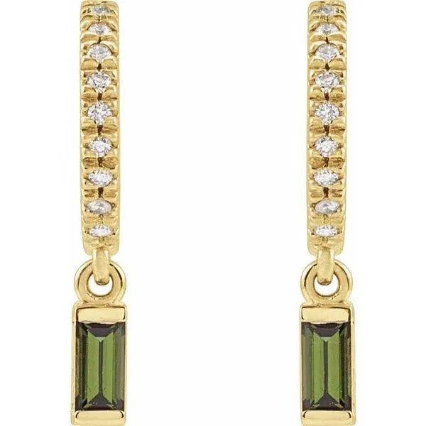 French-Set Dangle Hoop Earrings Image 2 Allain's Jewelry New Iberia, LA