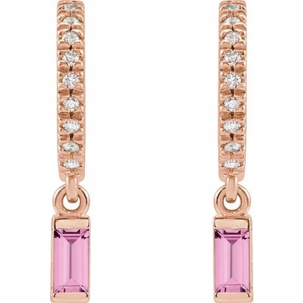 French-Set Dangle Hoop Earrings Image 2 McCoy Jewelers Bartlesville, OK