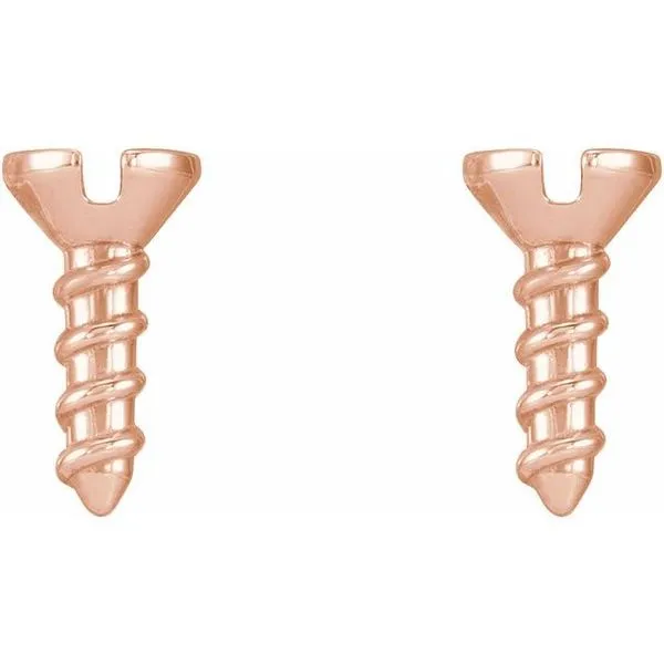 Screw Earrings Image 2 Rasmussen Jewelers Spanish Fork, UT