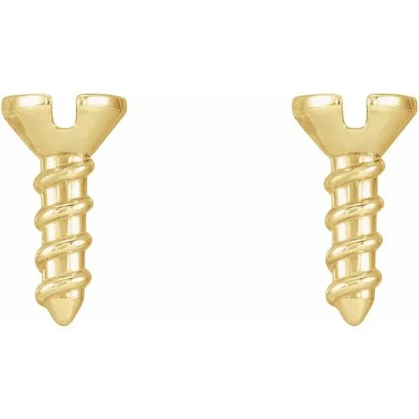 Screw Earrings Image 2 James & Williams Jewelers Berwyn, IL
