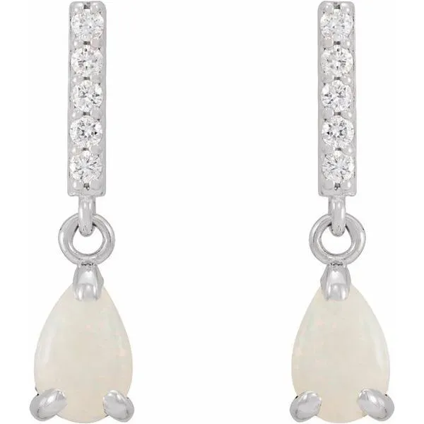 Accented Cabochon Earrings Image 2 Hart's Jewelers Grants Pass, OR