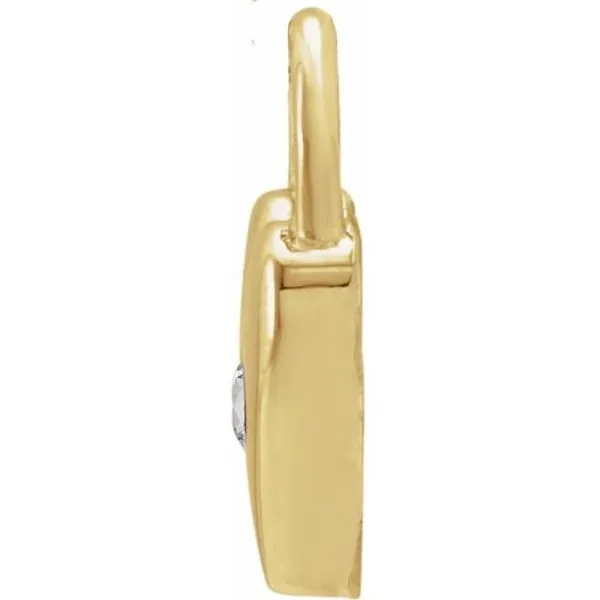 Heart Lock Pendant Image 2 Hopman Jewelers Elkhart, IN