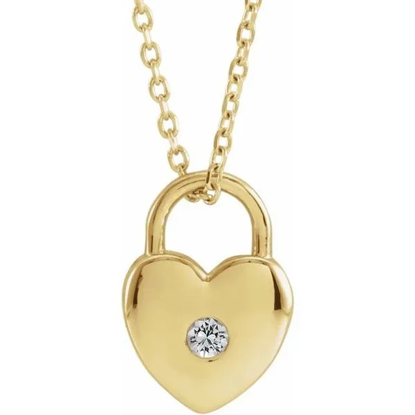 Heart Lock Necklace James & Williams Jewelers Berwyn, IL