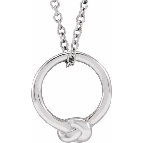 Circle Knot Necklace Hopman Jewelers Elkhart, IN