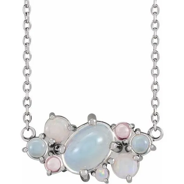 Cabochon Scattered Necklace Hopman Jewelers Elkhart, IN