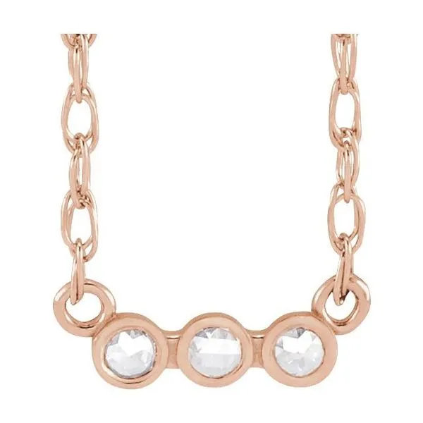 Rose-Cut Three-Stone Necklace Hopman Jewelers Elkhart, IN