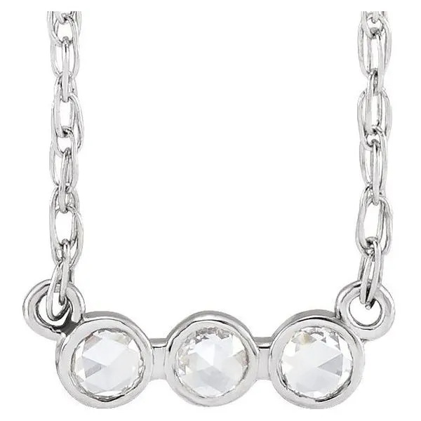 Rose-Cut Three-Stone Necklace Hopman Jewelers Elkhart, IN