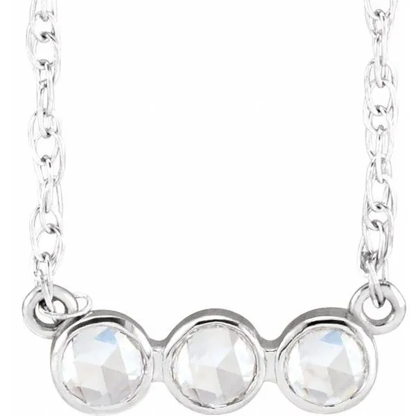 Rose-Cut Three-Stone Necklace Moseley Diamond Showcase Inc Lexington, SC